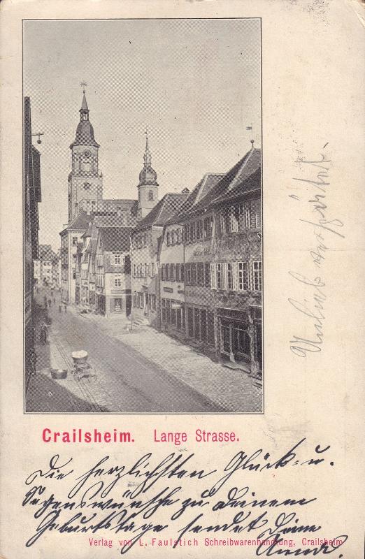 Postkarte in Kurrentschrift