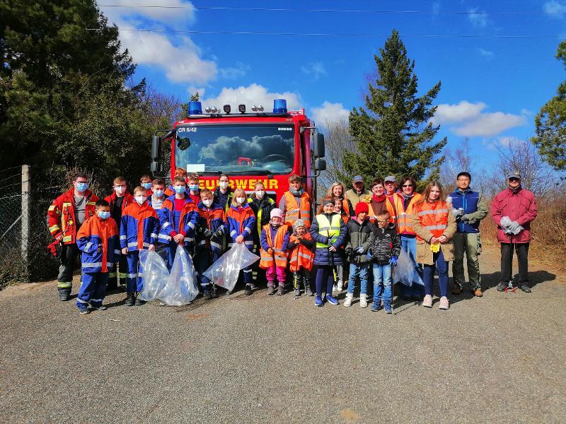 Gruppenbild der Feuerwehrgruppe aus Roßfeld