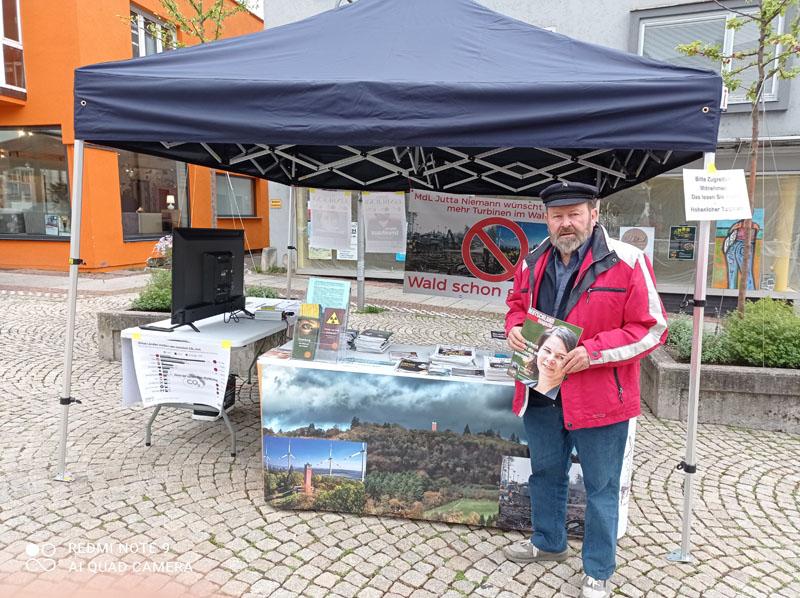 Bild vom Stand auf dem Schweinemarktplatz