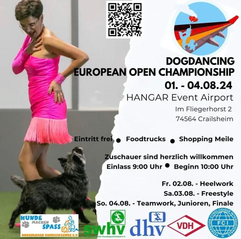 Info-Flyer der DogDancing Europameisterschaft