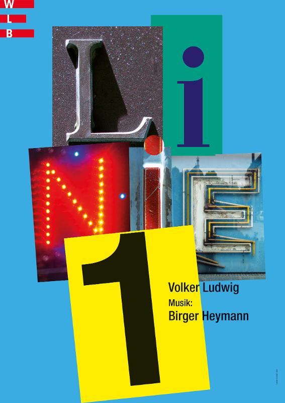 Bild mit unterschiedlichen Buchstaben, die "Linie 1" schreiben